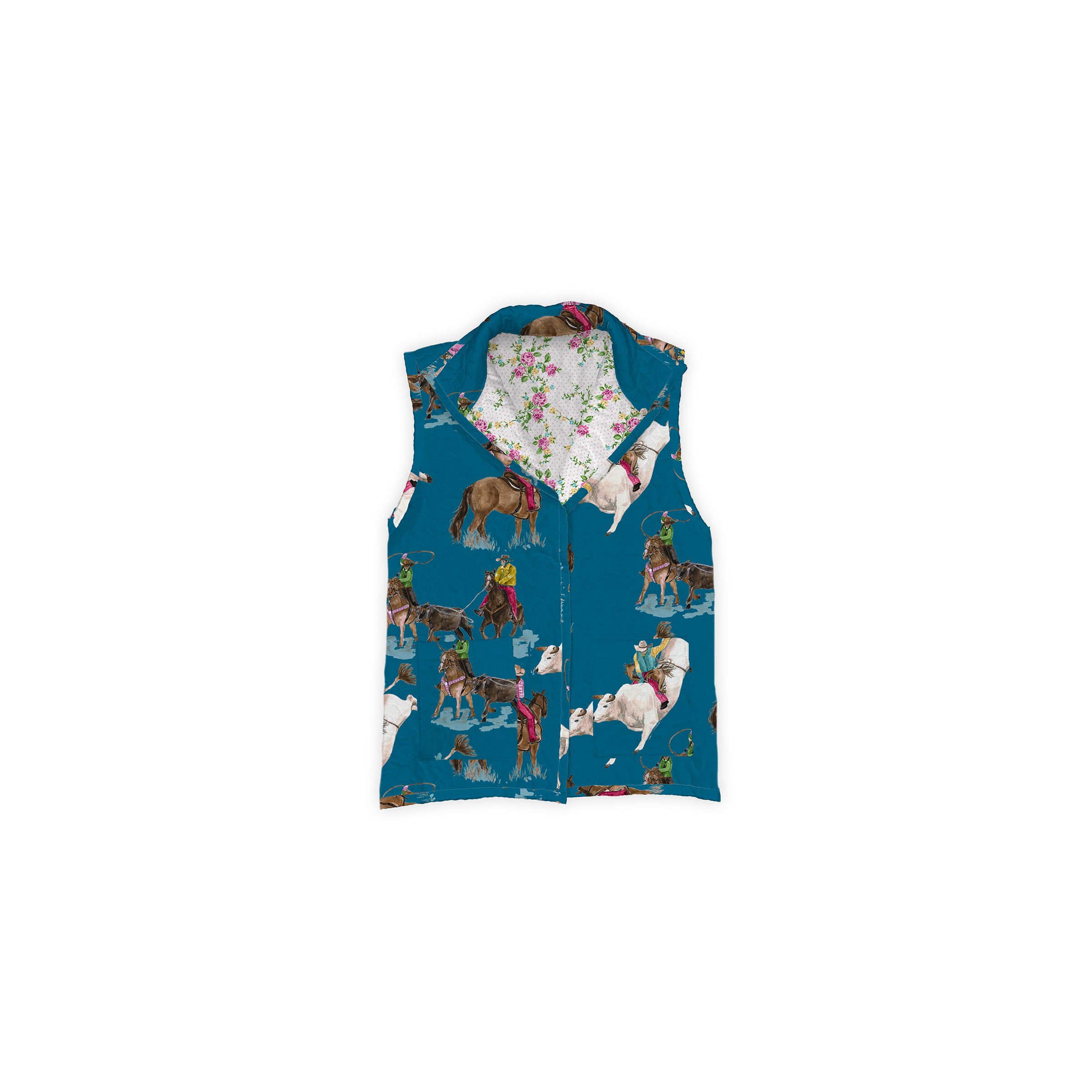 Roselynn Peacock Quilted Ruby Vest – Ida Mae Home
