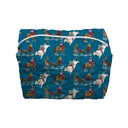 Roselynn Peacock Quilted Makeup Bag