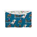 Roselynn Peacock Quilted Makeup Bag