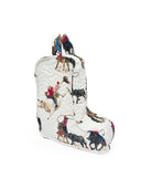 Roselynn White Quilted Boot Bag