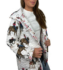 Roselynn White Quilted Snap Jacket