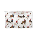 Roselynn White Quilted Makeup Bag