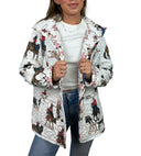 Roselynn White Quilted Snap Jacket