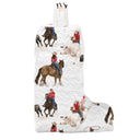 Roselynn White Quilted Boot Bag