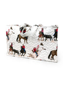 Roselynn White Quilted Tote