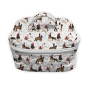 Roselynn White Quilted Travel Case