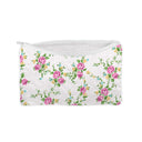 Rosey Floral Jewels Quilted Makeup Bag