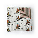 Rosie Rider Linen Baby Blanket