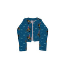 Rosie Rider Peacock Cropped Quilted Jacket