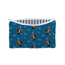 Rosie Rider Peacock Quilted Makeup Bag