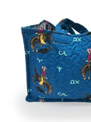 Rosie Rider Peacock Quilted Tote