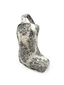 Saddle Paisley Linen/Black Quilted Boot Bag