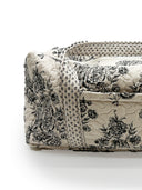Saddle Paisley Linen/Black Weekender Duffle Bag