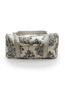 Saddle Paisley Linen/Black Weekender Duffle Bag