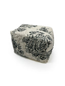 Saddle Paisley Linen/Black Makeup Bag