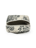 Saddle Paisley Linen/Black Makeup Bag