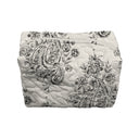Saddle Paisley Linen/Black Makeup Bag