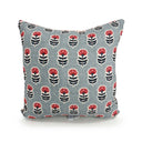 Erin & Ben Co. Sadie Floral Icon Blue Quilted 20" Pillow