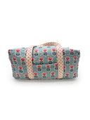 Erin & Ben Co. Sadie Floral Icon Blue Weekender Duffle Bag