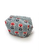 Erin & Ben Co. Sadie Floral Icon Blue Quilted Makeup Bag