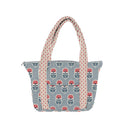 Erin & Ben Co. Sadie Floral Icon Blue Zipper Tote Bag
