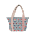 Erin & Ben Co. Sadie Floral Icon Blue Zipper Tote Bag