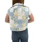 Scarlette Patchwork Blue Quilted Cate Vest