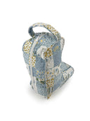 Scarlette Patchwork Blue Quilted Boot Bag