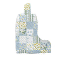Scarlette Patchwork Blue Quilted Boot Bag