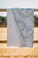 Scarlette Patchwork Blue Quilt