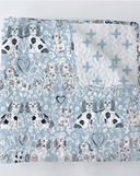 Foo Dogs Blue Baby Blanket