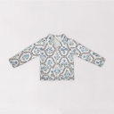 Charlotte White & Blue Quilted Jacket