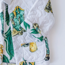 Game Day Green and Gold Thunderbird Boots Youth Quilted Snap Jacket