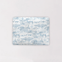 Aledo Toile Blue Quilted Pet Bed