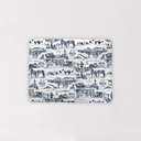 Aledo Toile Navy Quilted Pet Bed