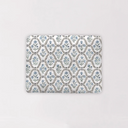 Charlotte White/Blue Quilted Pet Bed