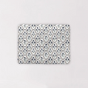 Charlotte White/Navy Quilted Pet Bed