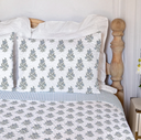 Claire Floral Blue Quilt