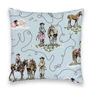 Sierra Cowgirl Blue Quilted 20" Pillow