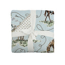 Sierra Cowgirl Blue Baby Blanket