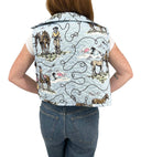 Sierra Cowgirl Blue Quilted Cate Vest