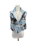 Sierra Cowgirl Blue Quilted Cate Vest
