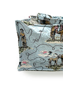 Sierra Cowgirl Blue Quilted Tote