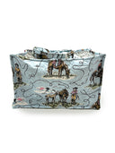 Sierra Cowgirl Blue Quilted Tote