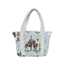 Sierra Cowgirl Blue Zipper Tote Bag