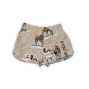 Sierra Cowgirl Brown Quilted Scallop Shorts *Web Exclusive*