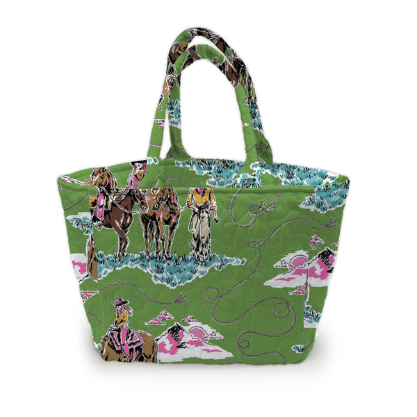 Sierra Cowgirl Green Quilted Handbag