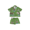 Sierra Cowgirl Green Shorty Pajama Set