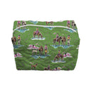 Sierra Cowgirl Green Quilted Makeup Bag