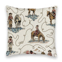 Sierra Cowgirl Linen Quilted 20" Pillow